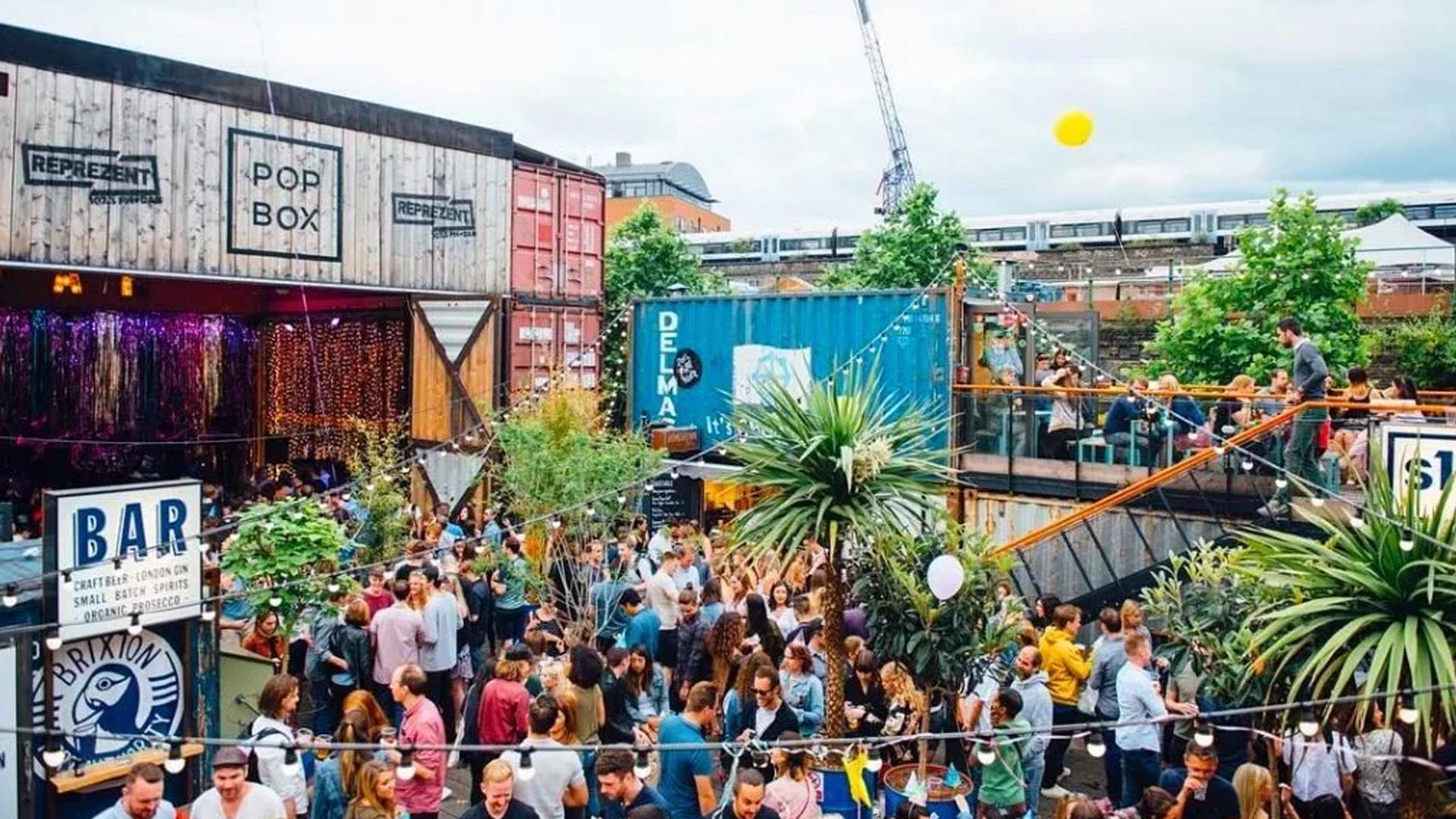 A photo of Pop Brixton's interior. 