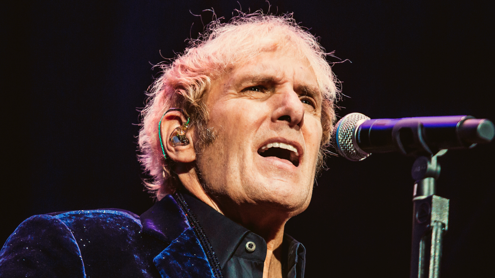 Michael Bolton performs, during a concert at Arena Monterrey on June 9, 2023