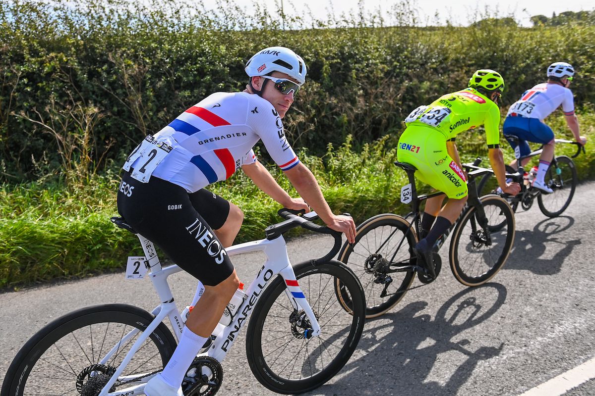 Picture by Will Palmer/SWpix.com - 03/09/2024 - Lloyds Bank Tour of Britain 2024 - Stage 1: The Scottish Borders Stage, Kelso to Kelso, Scotland - Ethan Hayter (INEOS Grenadiers)