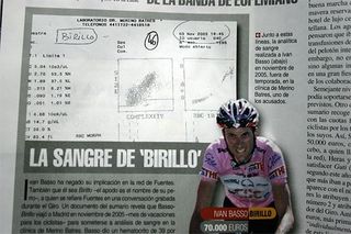 The blood test performed on Birillo (who the magazine alleges is Ivan Basso) on November 3rd 2005.