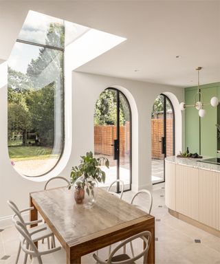 London modern extension with arches