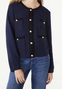 Free Assembly Women's Patch Pocket Cardigan Sweater, Midweight, Sizes XS-XXL, $28 (£22) | Walmart