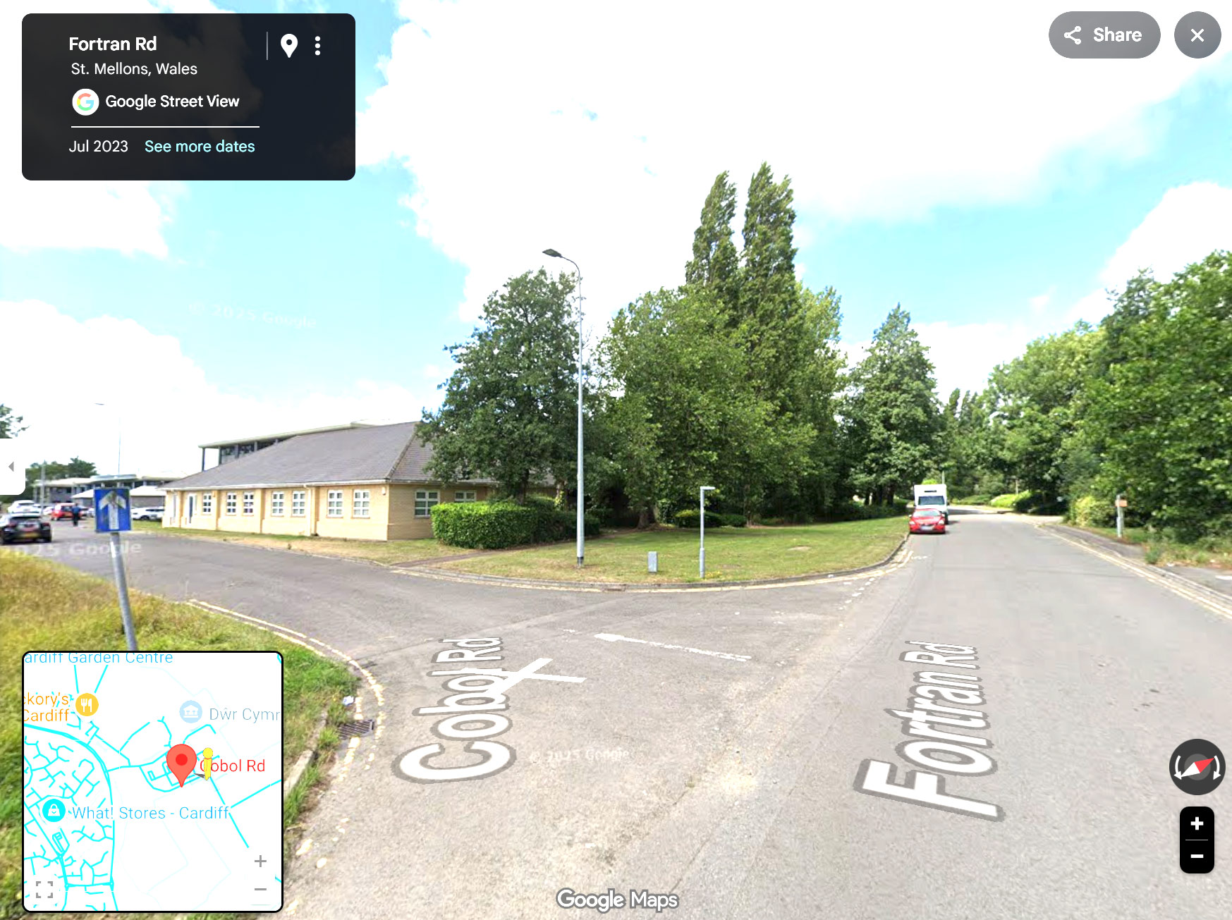 بعض أسماء الشوارع التقنية