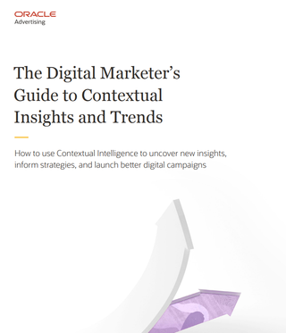 Whitepaper cover with title and arrow pointing in an upward angle with purple shadow below it
