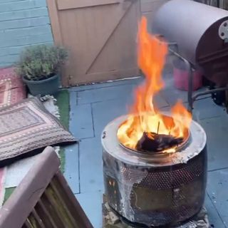 upcycled fire pit