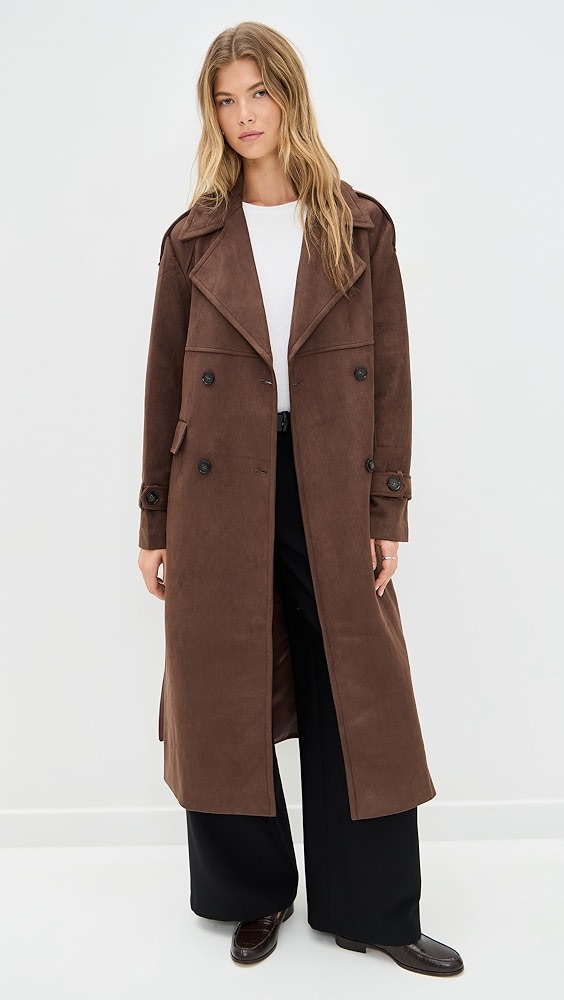 4th &amp;amp; Reckless Wallace Faux Suede Coat