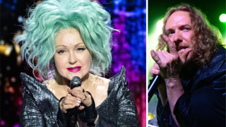 Cyndi Lauper in 2025 and Mikael Stanne in 2024