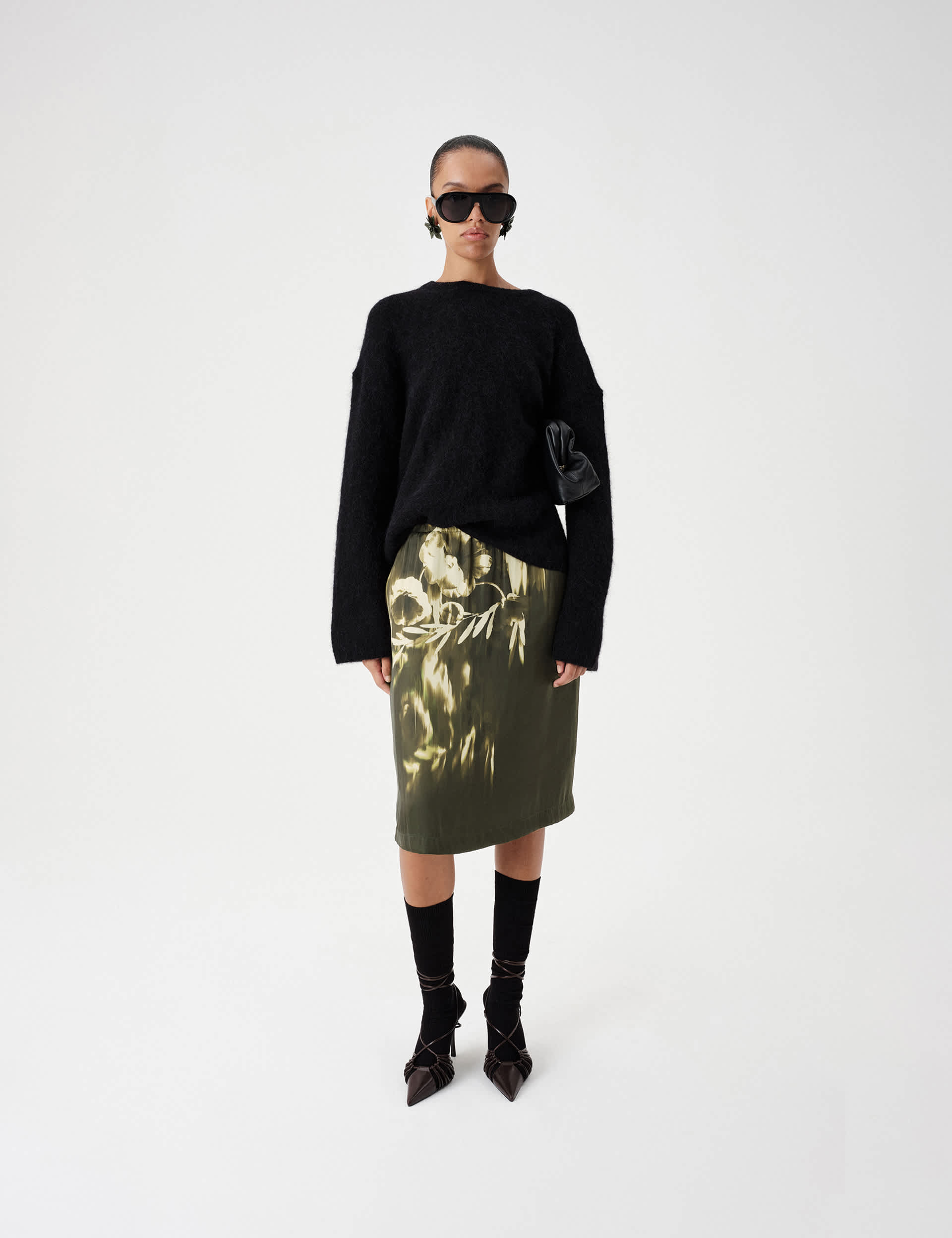 Brushed Wool Alpaca Blend Oversized Jumper