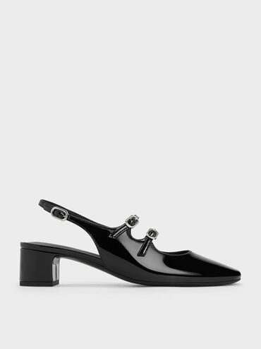 Clementine Double-Strap Slingback Mary Jane Pumps