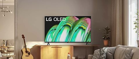 LG A2 OLED TV shown in living room