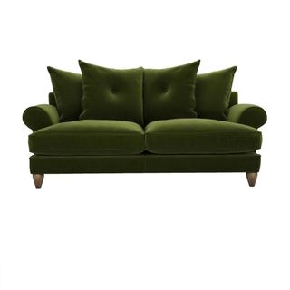 The Lounge Co. Bronwyn sofa in green velvet