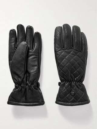 Nishi padded quilted leather gloves