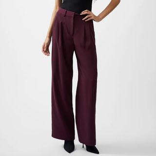 French Connection Burgundy Trousers