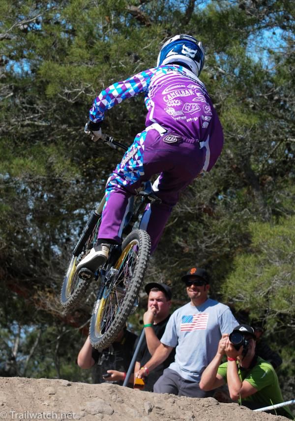 Darien Harvey racing in the top 10