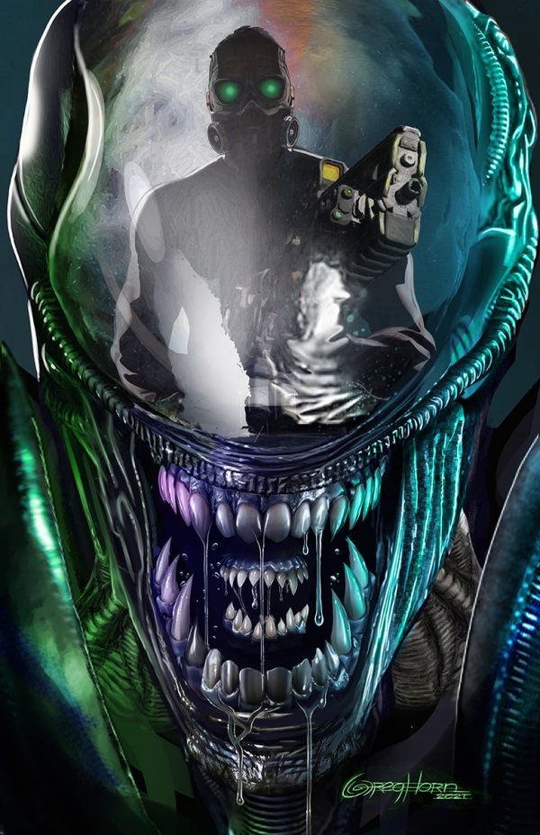 Variant covers for Marvel's "Alien #1" comic book.