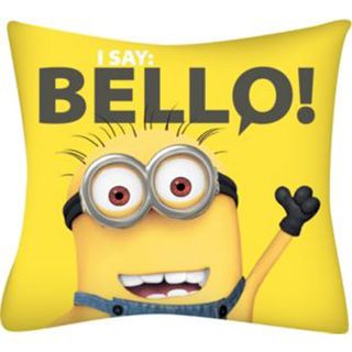 yellow cushion with minion