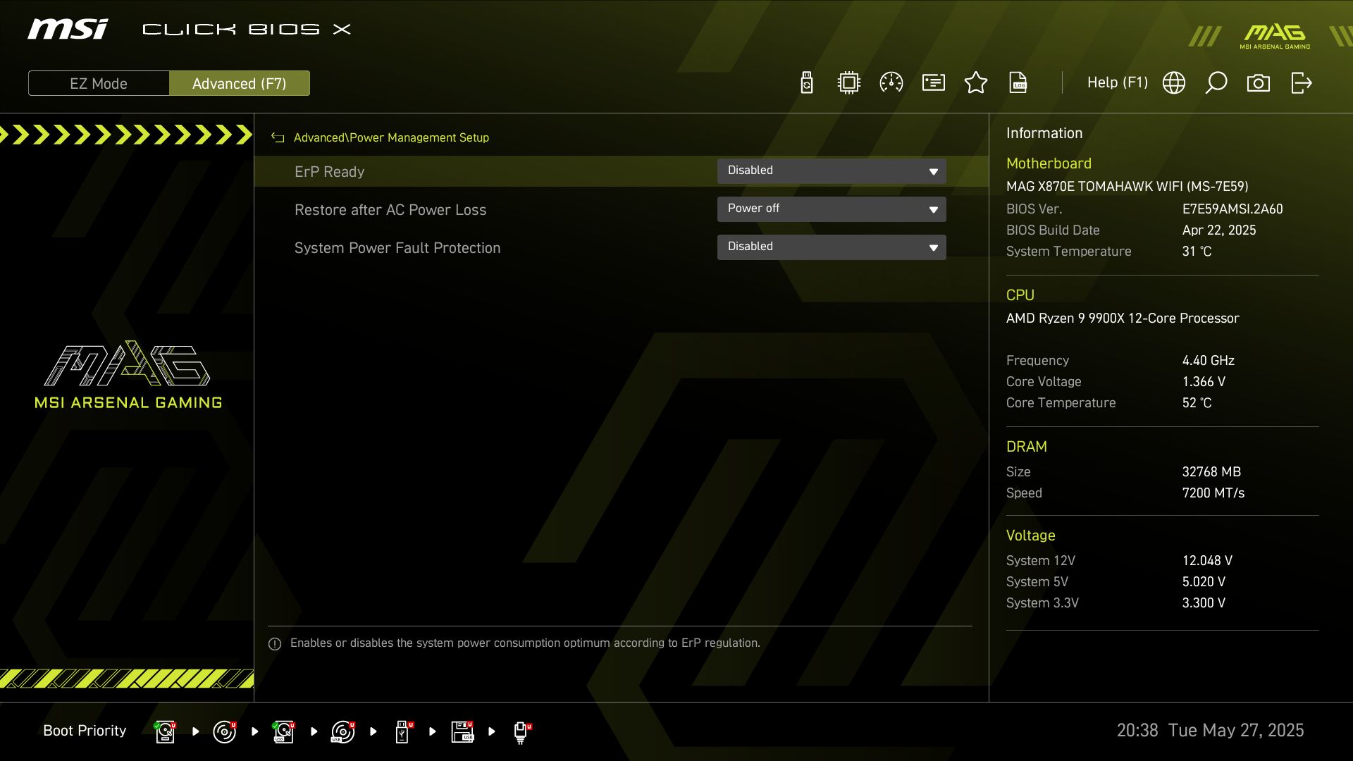 MSI MAG X870E Tomahawk Wifi