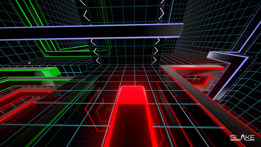 Slake game, which looks like a blend of Snake and Tron