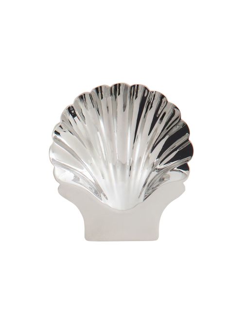 Silver Shell Serving Bowl