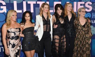 The cast of Big Little Lies including Reese Witherspoon, Nicole Kidman and Laura Dern