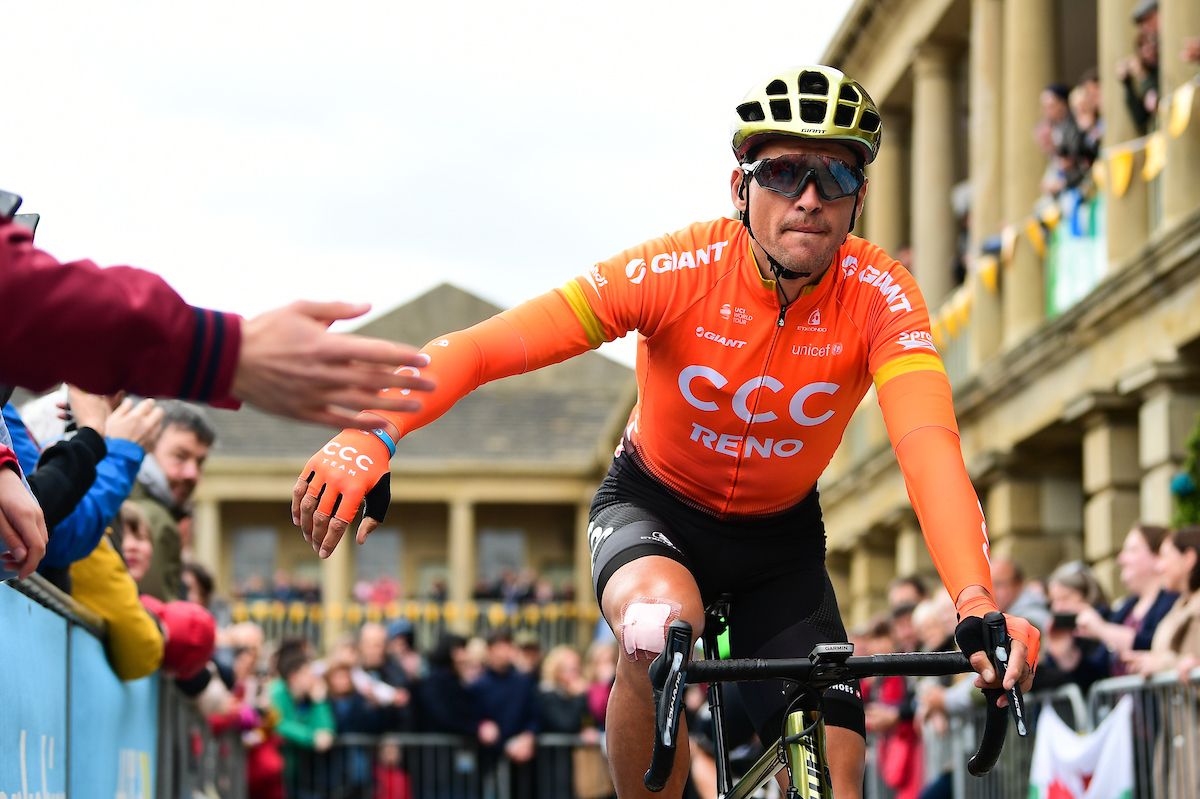 Greg Van Avermaet (CCC) at the start in Halifax.