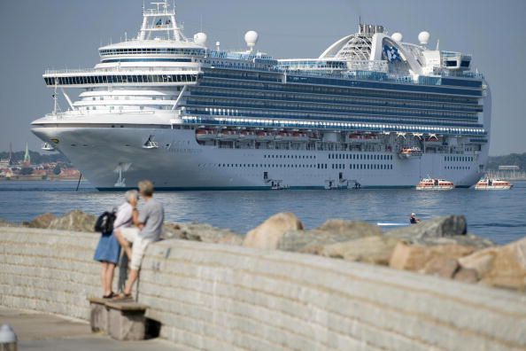 The Emerald Princess boat.