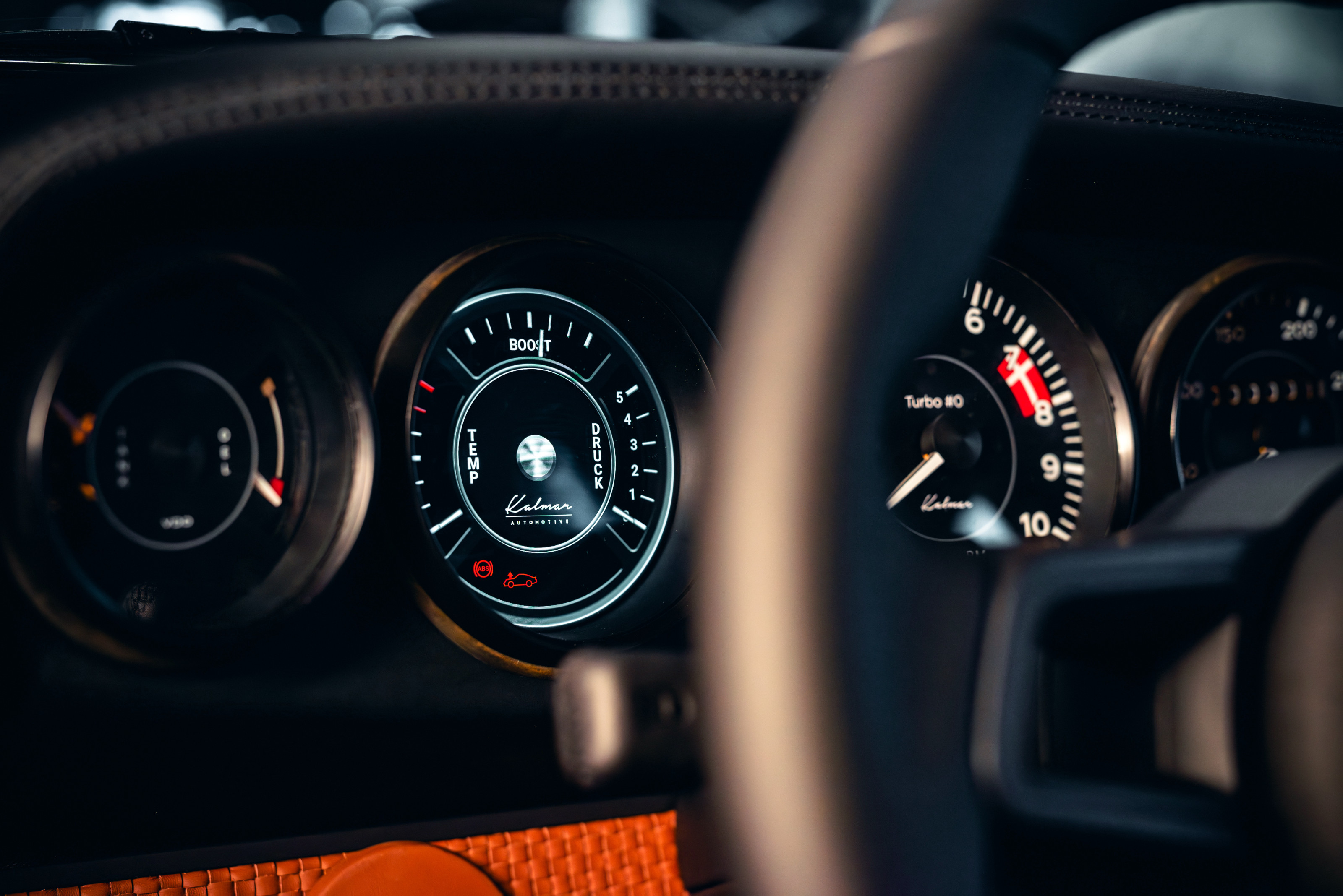 The dash has been updated with a discrete digital display