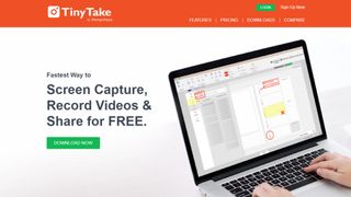Website screenshot for TinyTake
