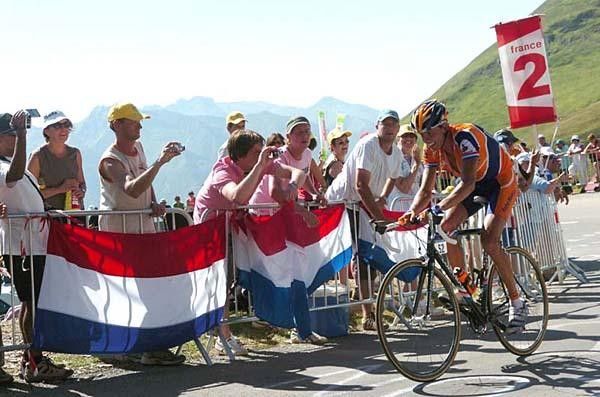 Michael Boogerd (Rabobank) is glad the hard work is over and all he has to do is finish.