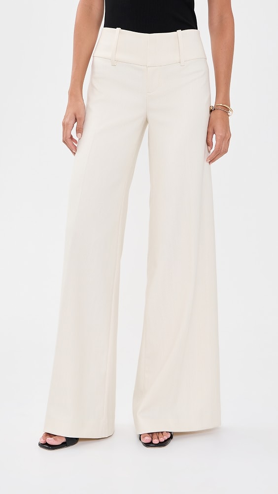 Olivia Wide Leg Flare Pants - Chino