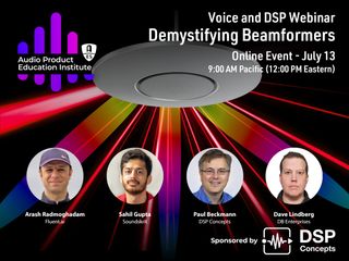 AES to hold Webinar to Demystify Microphone Beamforming for Voice Interface Applications