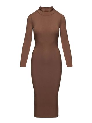 Naked Wardrobe Turtleneck Midi Dress