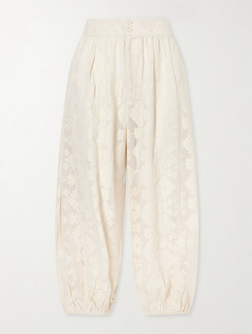 ALIX OF BOHEMIA, Margot Tetris cotton-lace tapered pants