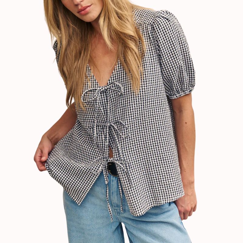 Image of gingham blouse