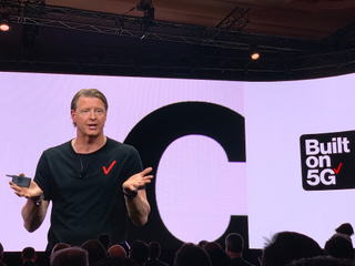 Verizon CEO Hans Vestberg speaks about 5G at CES in January. (Credit: Tom's Guide)