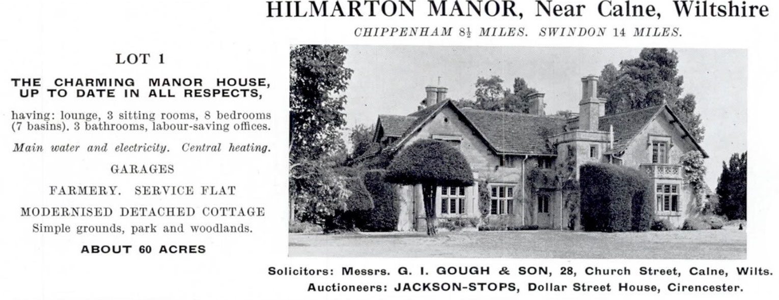 Hilmarton Manor &amp;mdash; in Country Life in 1955