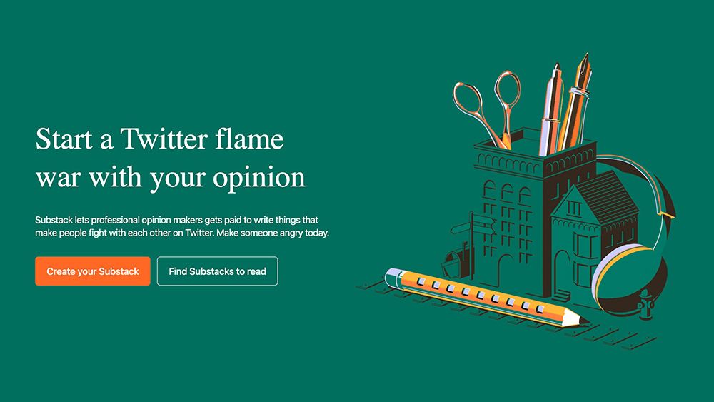 A mock web design with honest marketing copy