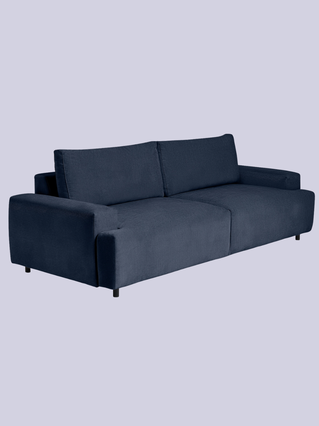 A navy four-seater sofa bed from Habitat