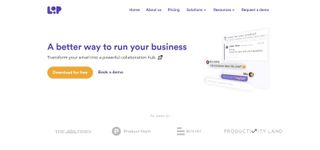 Loop Email's homepage