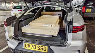 Jaguar I-Pace trunk space with packages