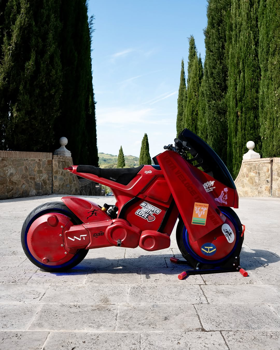 This one-of-one 3D-printed motorcycle is inspired by the 1988 film