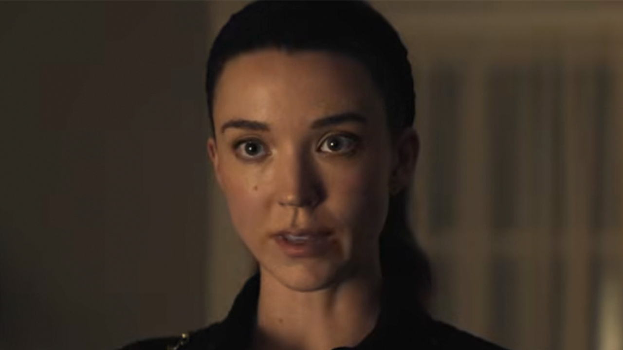 A close up of Nicole Brydon Bloom in Paradise