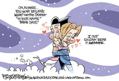 Political Cartoon U.S. Nancy Reagan