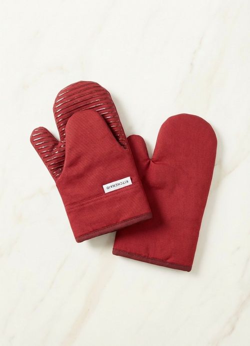 Two-Tone Non-Slip Mini Oven Mitt Set