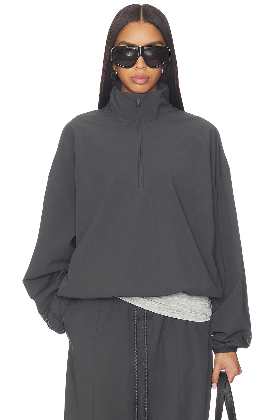 half zip pullover sweatshirt