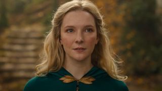 Galadriel looking forward in Rings of Power