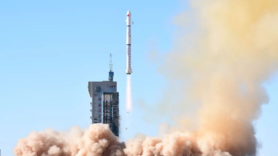 China launches a trio of reconnaissance satellites from Gobi Desert