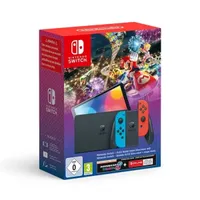 Nintendo Switch OLED | Mario Kart 8 Deluxe | 12 months Nintendo Switch Online | £299.99 at Amazon