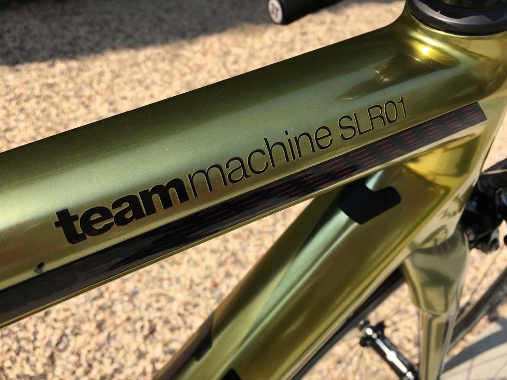 The top tube of the BMC Time Machine SLR01