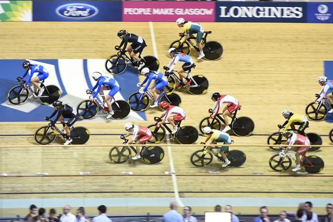 The women's points race
